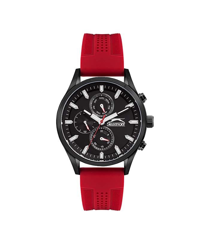 SLAZENGER Gents Red Silicone Strap SL.09.6314.2.04 SLAZENGER